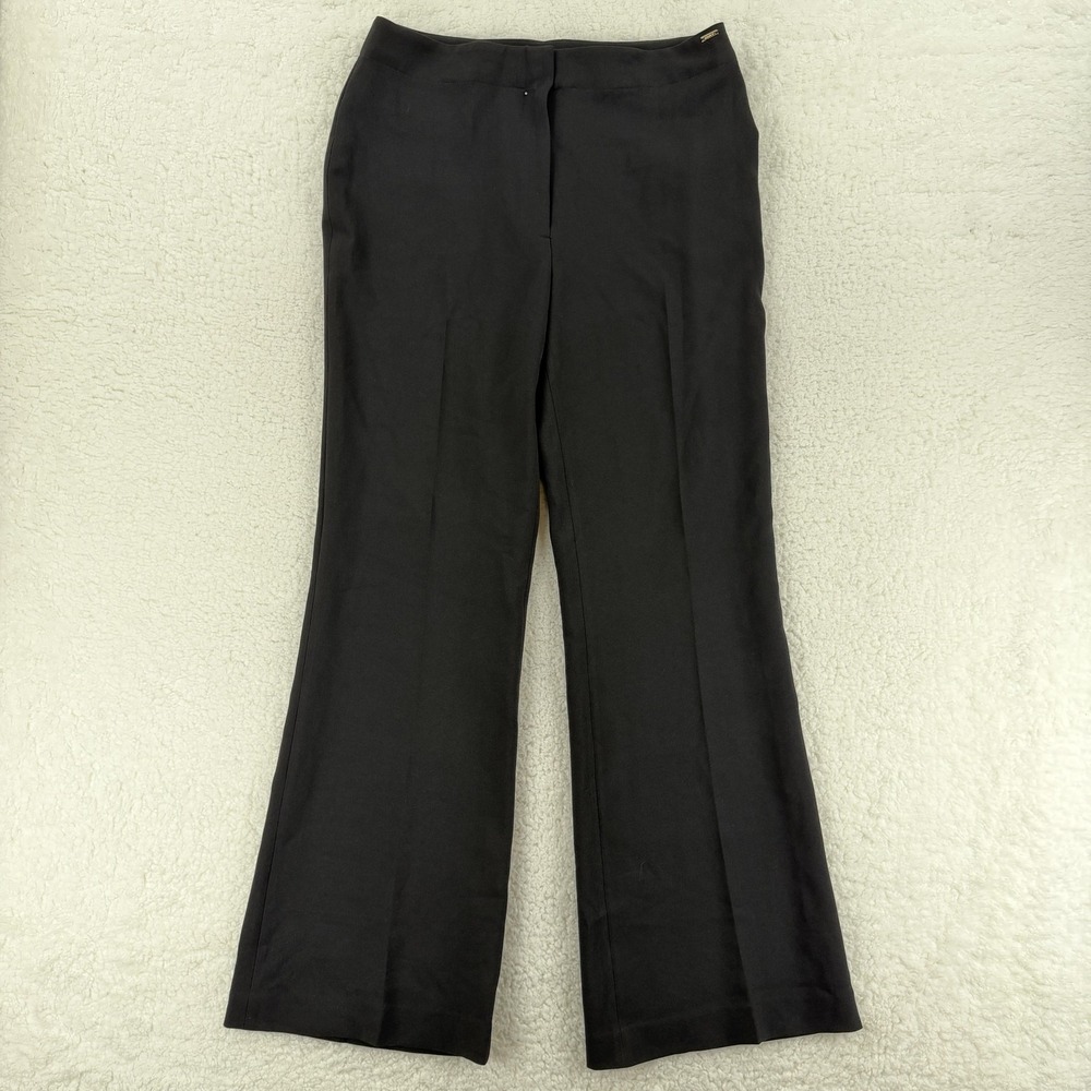 DKNY Dress Pants Womens‎ 12 Black Sugar Rush Straight Leg Stretch Work Trousers